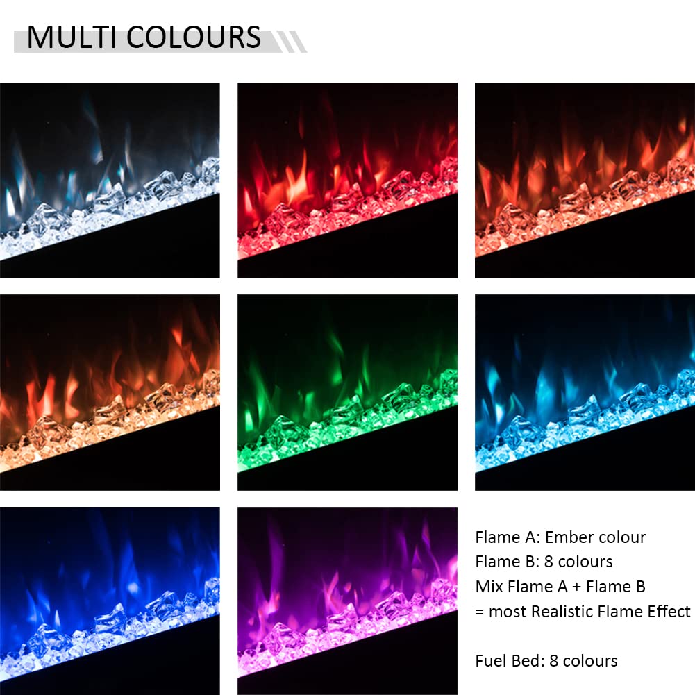 Legendflame 50'' W Austin In Wall Recessed & Wall Mounted Electric Fireplace (Ef287A)